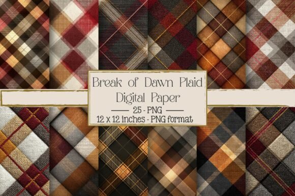 Break of Dawn Plaid Pattern: A Unique Design for Creative Projects