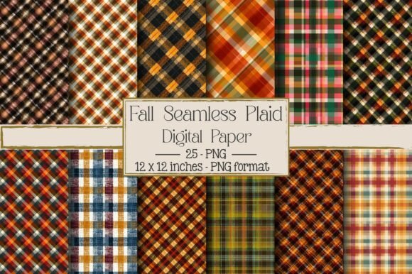 Enhance Your Autumn Designs with Fall Seamless Plaid