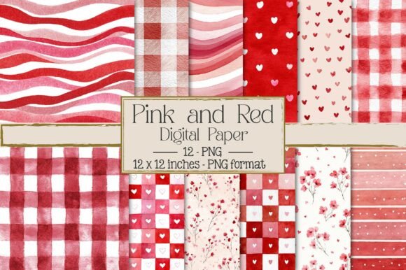 Enhancing Creativity with Pink and Red Valentines Digital Paper: A Must-Have for Modern Designers