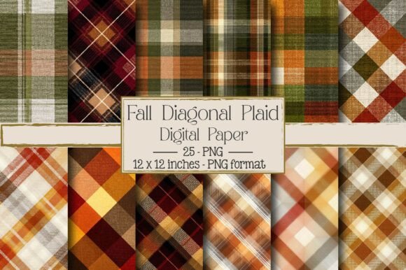Fall Diagonal Plaid: A Creative Pattern for Autumn Projects