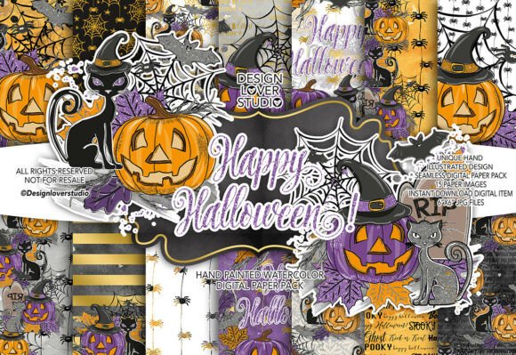 Hand Draw Happy Halloween Hand Draw Di: A Unique Approach to Halloween Design