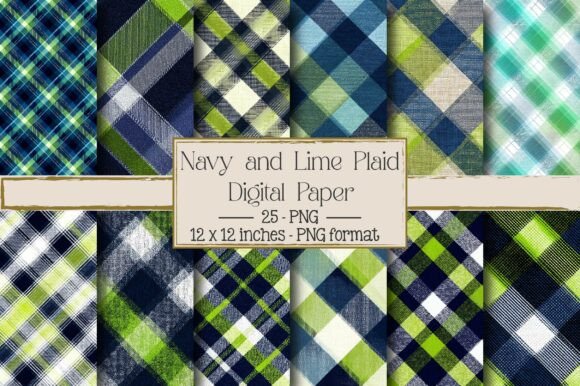 Navy and Lime Plaid: A Fresh Twist on Classic Design