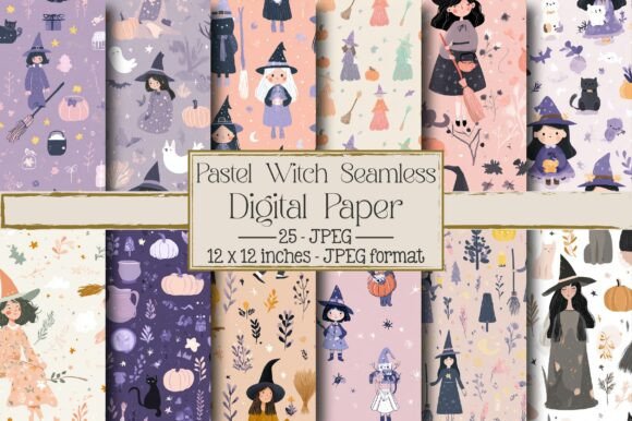 Pastel Witch Seamless Digital Paper: A Strategic Tool for Creative Projects