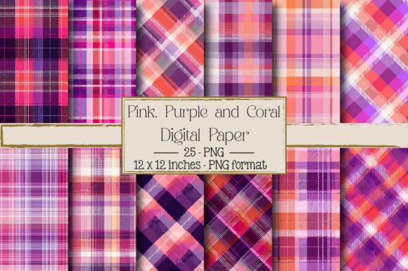 Pink, Purple and Coral Plaid – A Strategic Design Choice for Impactful Visuals