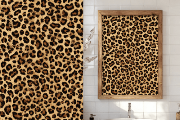 Realistic Leopard Pattern for Creative Projects