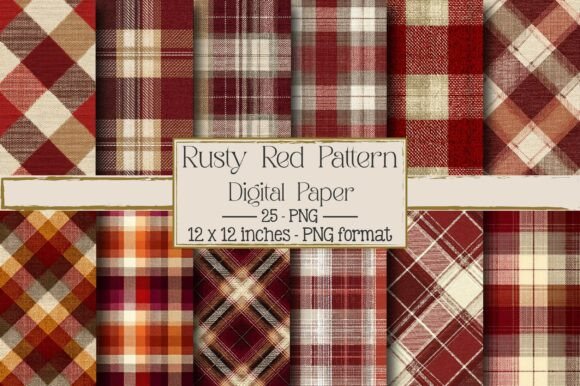 Rusty Red Pattern Plaids: A Timeless Trend Reimagined for Modern Creativity
