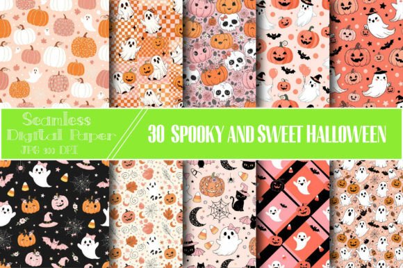 Spooky and Sweet Halloween Pattern: A Creative Fusion for Seasonal Elegance