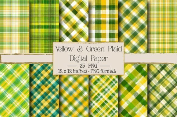 Yellow Green Spring Plaid – A Versatile Design for Creative Projects